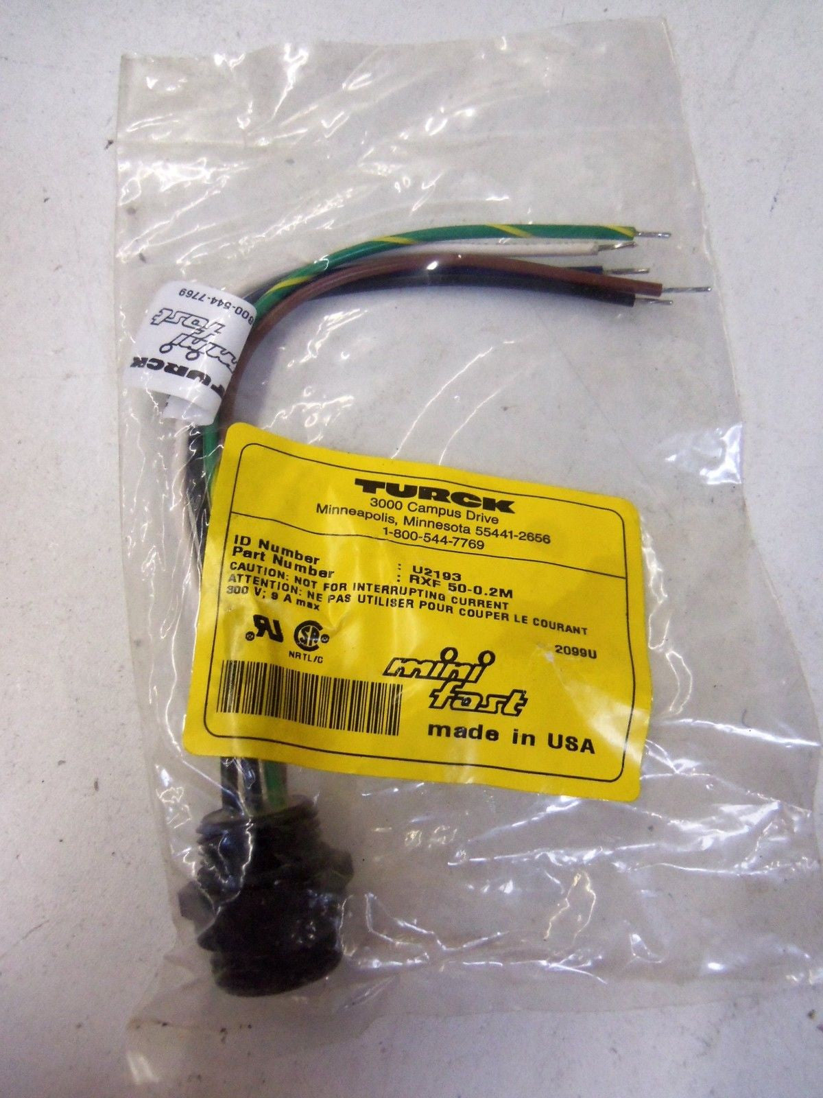 TURCK RXF 50-0.2M *NEW IN FACTORY BAG*