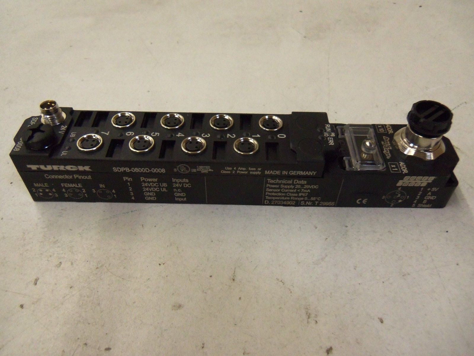 TURCK SDPB-0800D-0008 *NEW IN BOX*