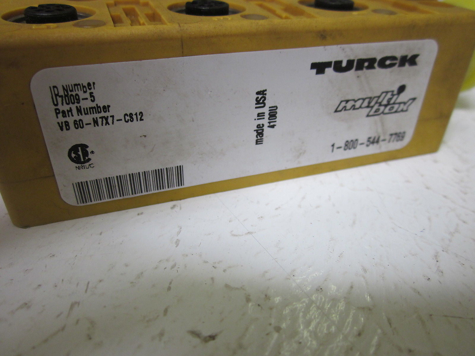 TURCK VB 60-N7X7-CS12 JUNCTION BOX  *USED*