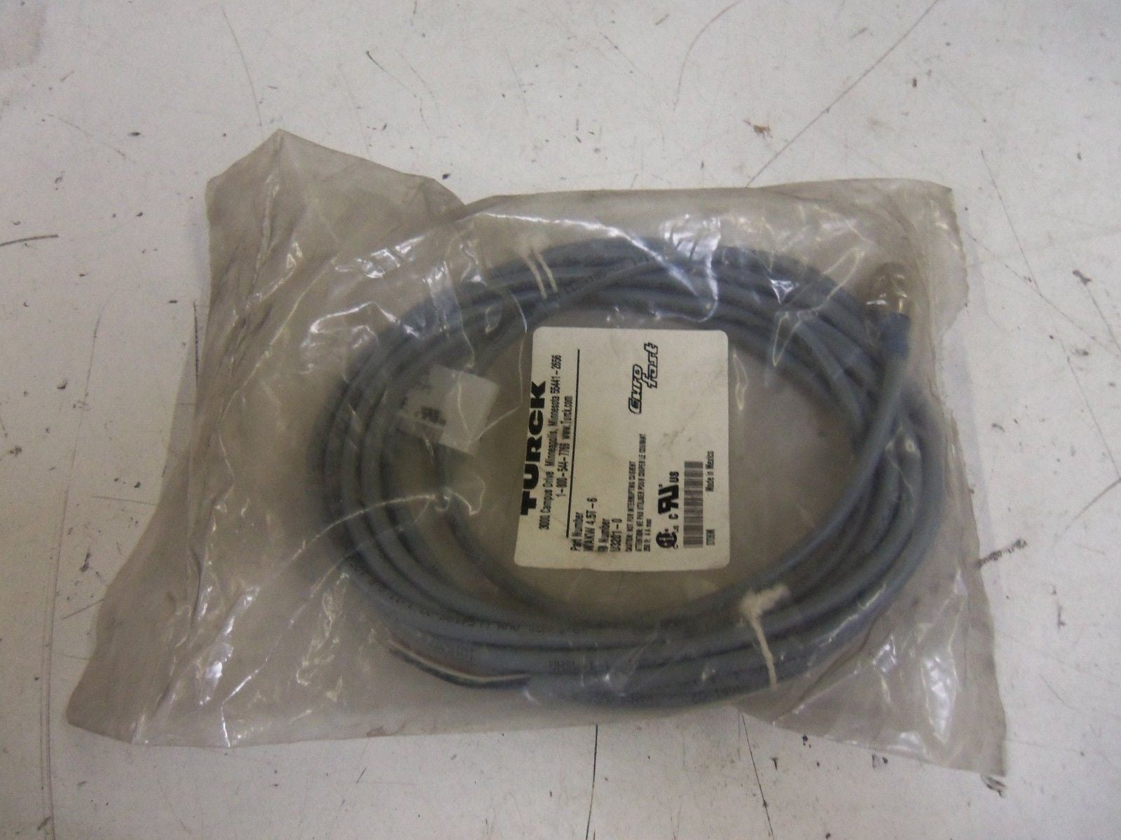 TURCK EURO-FAST WAKW4.5T-6 CORDSET *NEW IN FACTORY BAG*