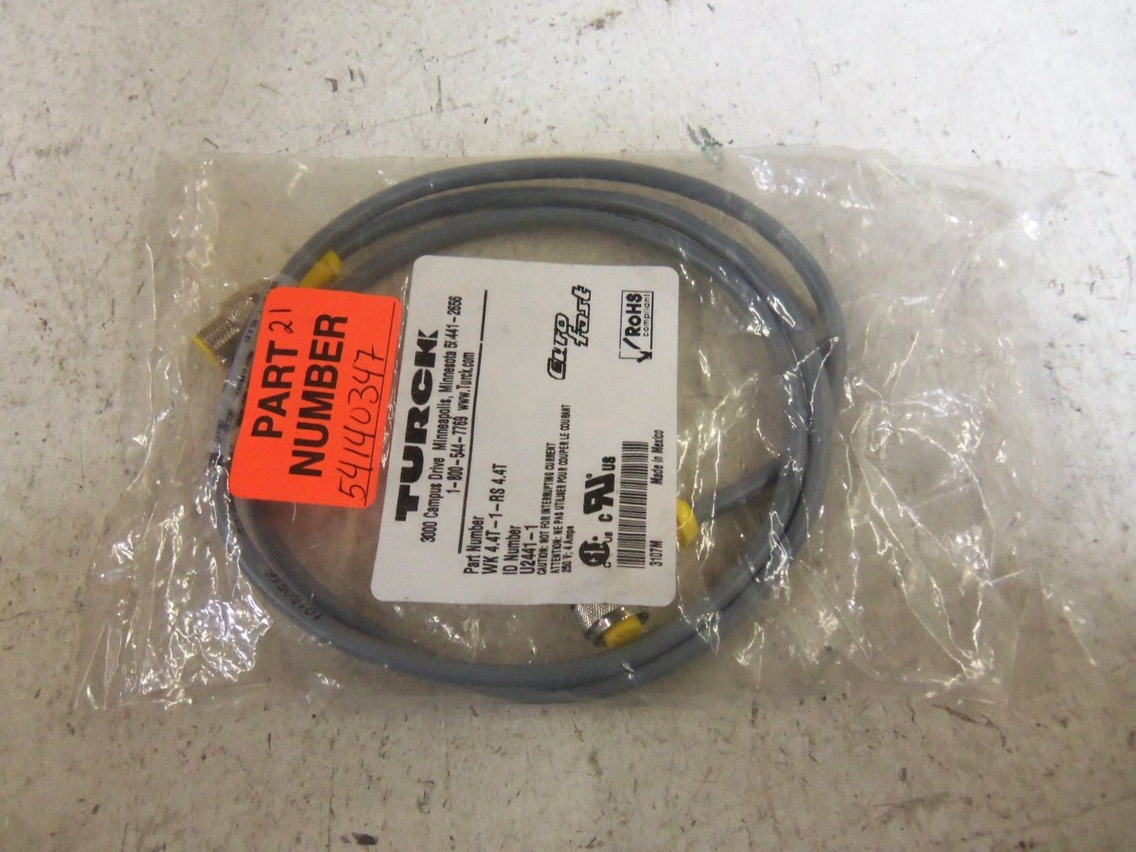 TURCK WK4.4T-1-RS4.4T *NEW IN FACTORY BAG*