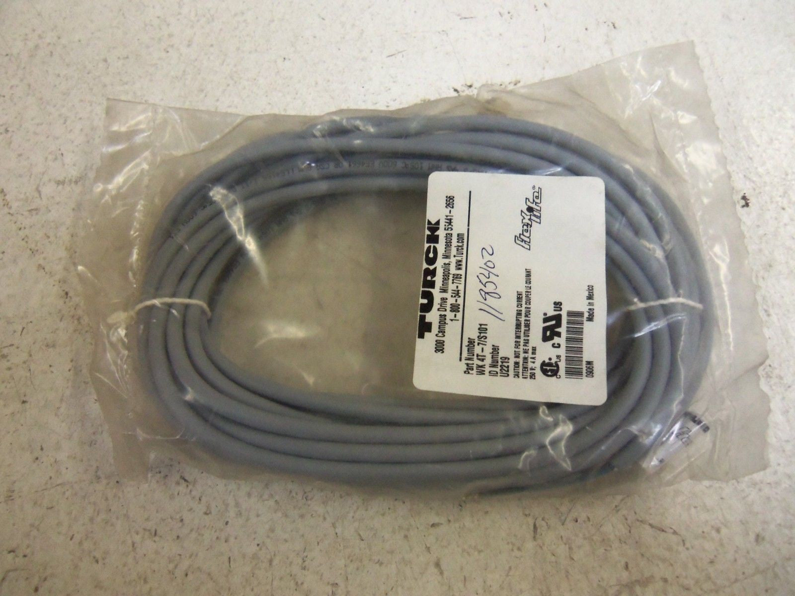 TURCK FLEX LIFE WK 4T-7/S101 CORDSET *NEW IN FACTORY BAG*