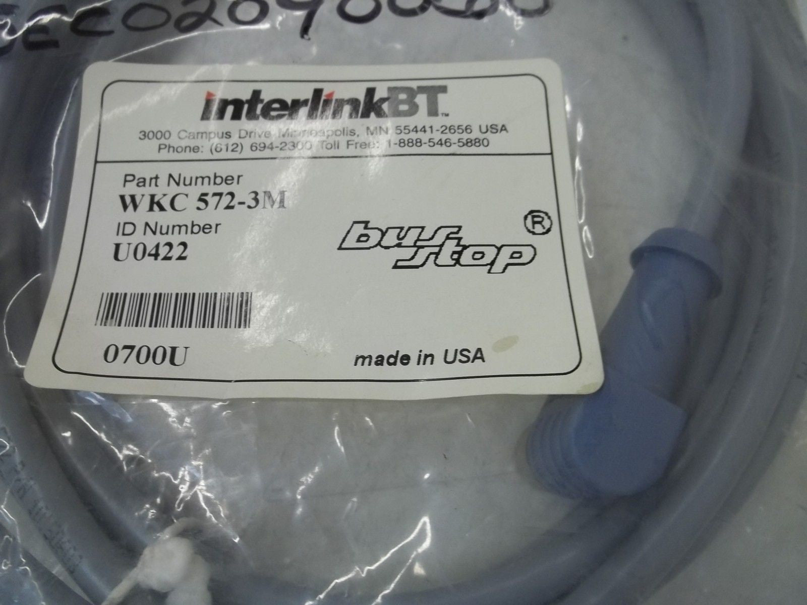TURCK WKC572-3M CONNECTOR CABLE *NEW IN A FACTORY BAG*