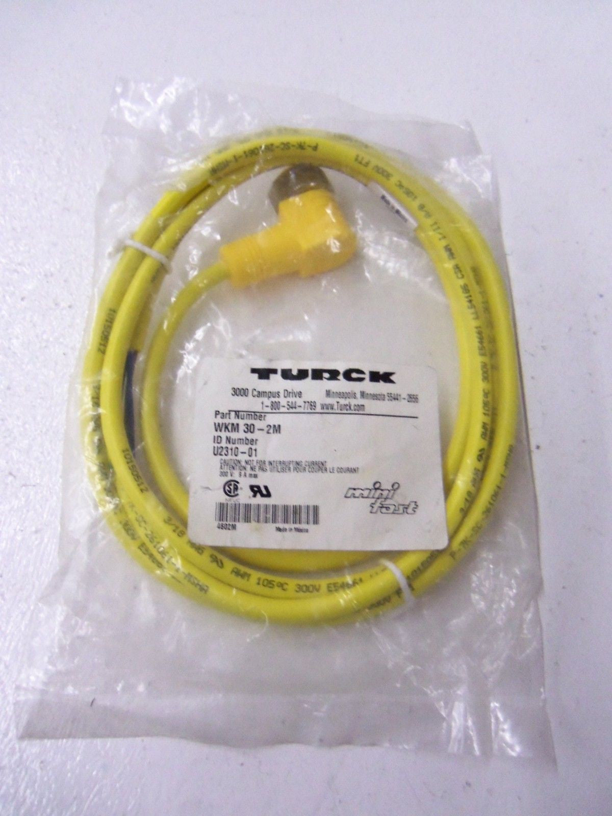 TURCK WKM 30-2M *NEW IN BAG*