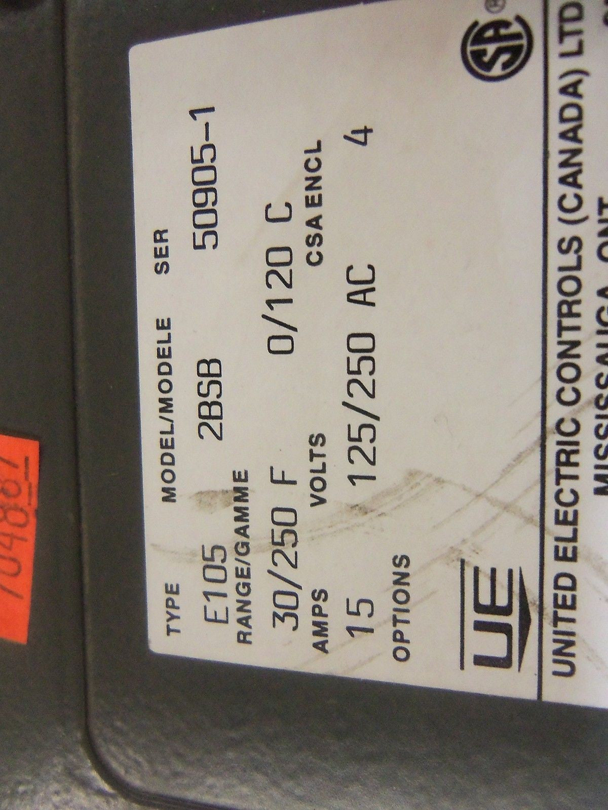 UNITED ELECTRIC 2BSB *USED*