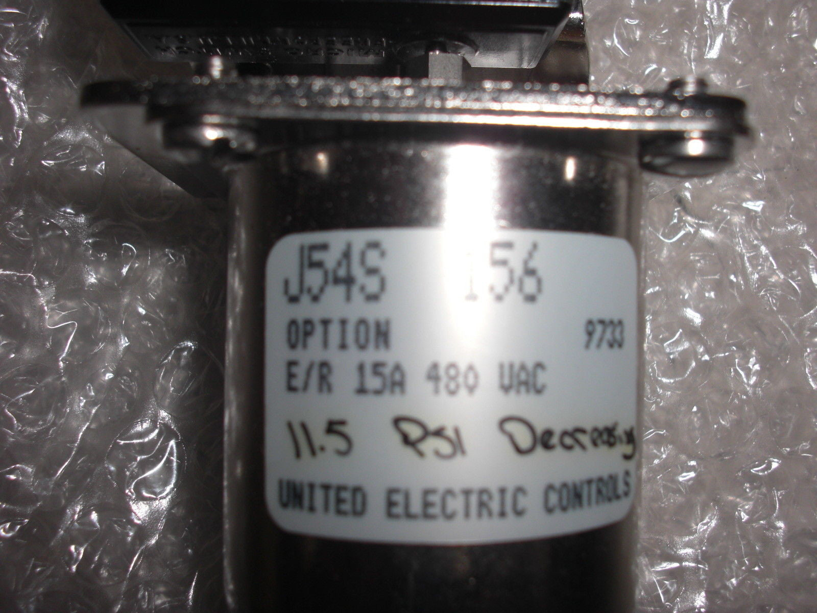 UNITED ELECTRIC TYPE: J54S MODEL:156 *NEW*