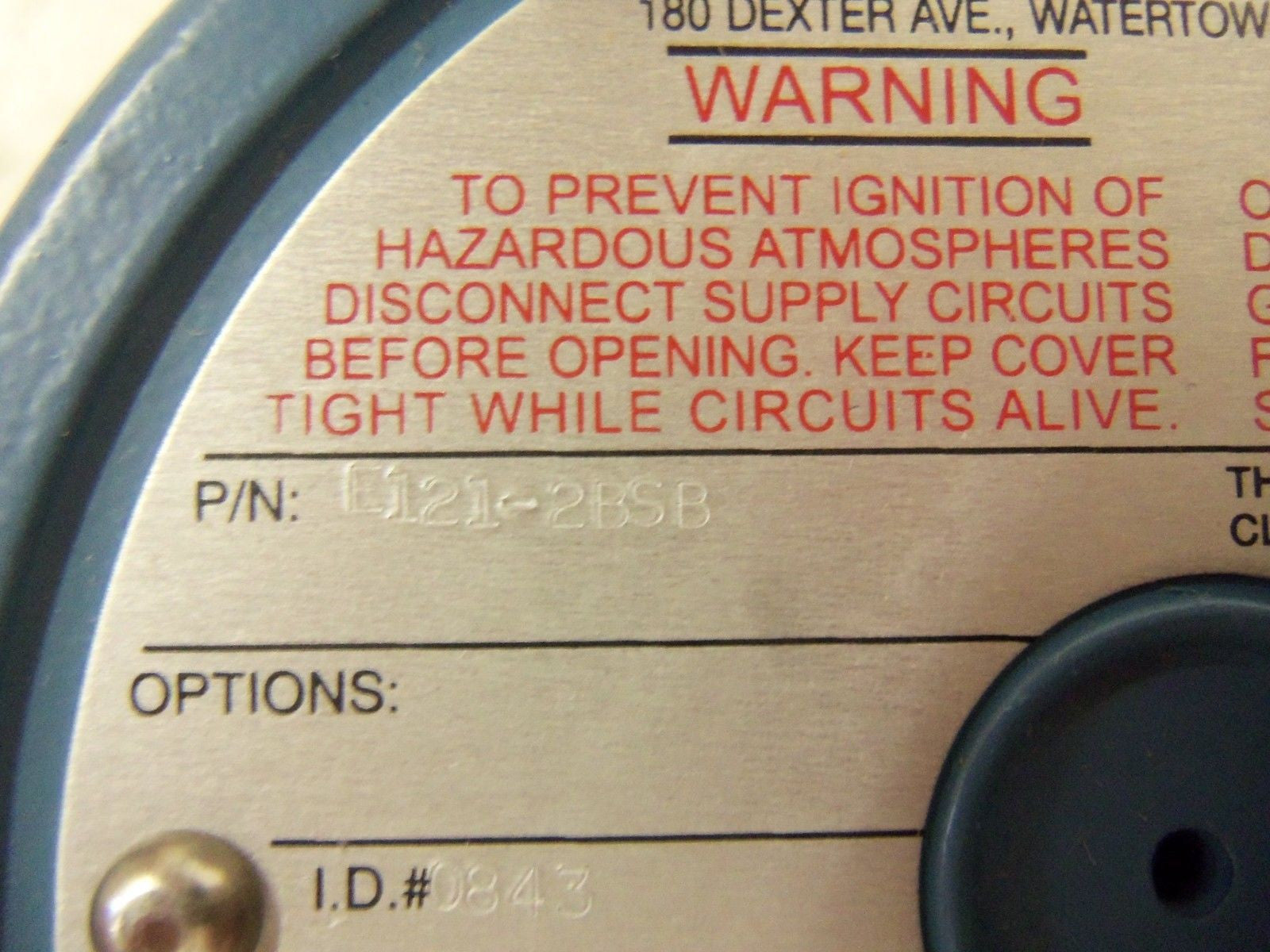 UNITED ELECTRIC E121-2BSB TEMPERATURE SWITCH *NEW IN BOX*