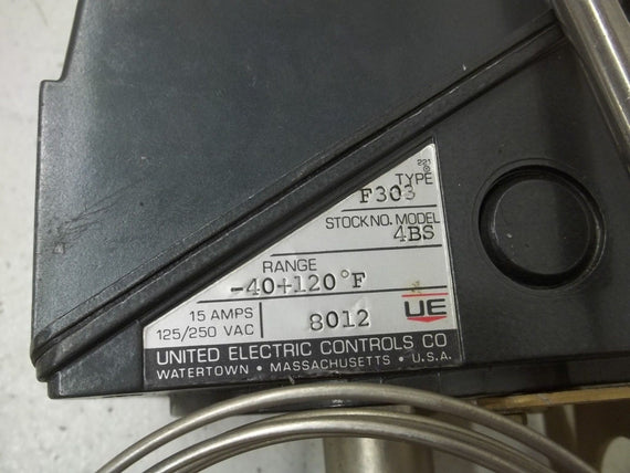 UNITED ELECTRIC F303-4BS TEMPERATURE CONTROLLER *NEW OUT OF  A BOX*
