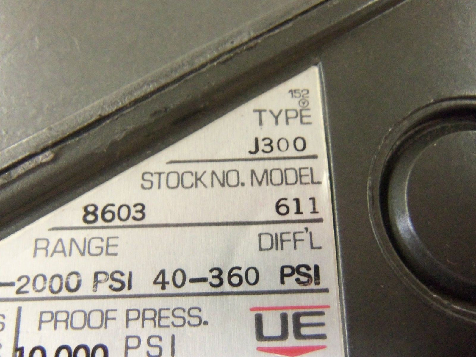 UNITED ELECTRIC J300-P603 *USED*
