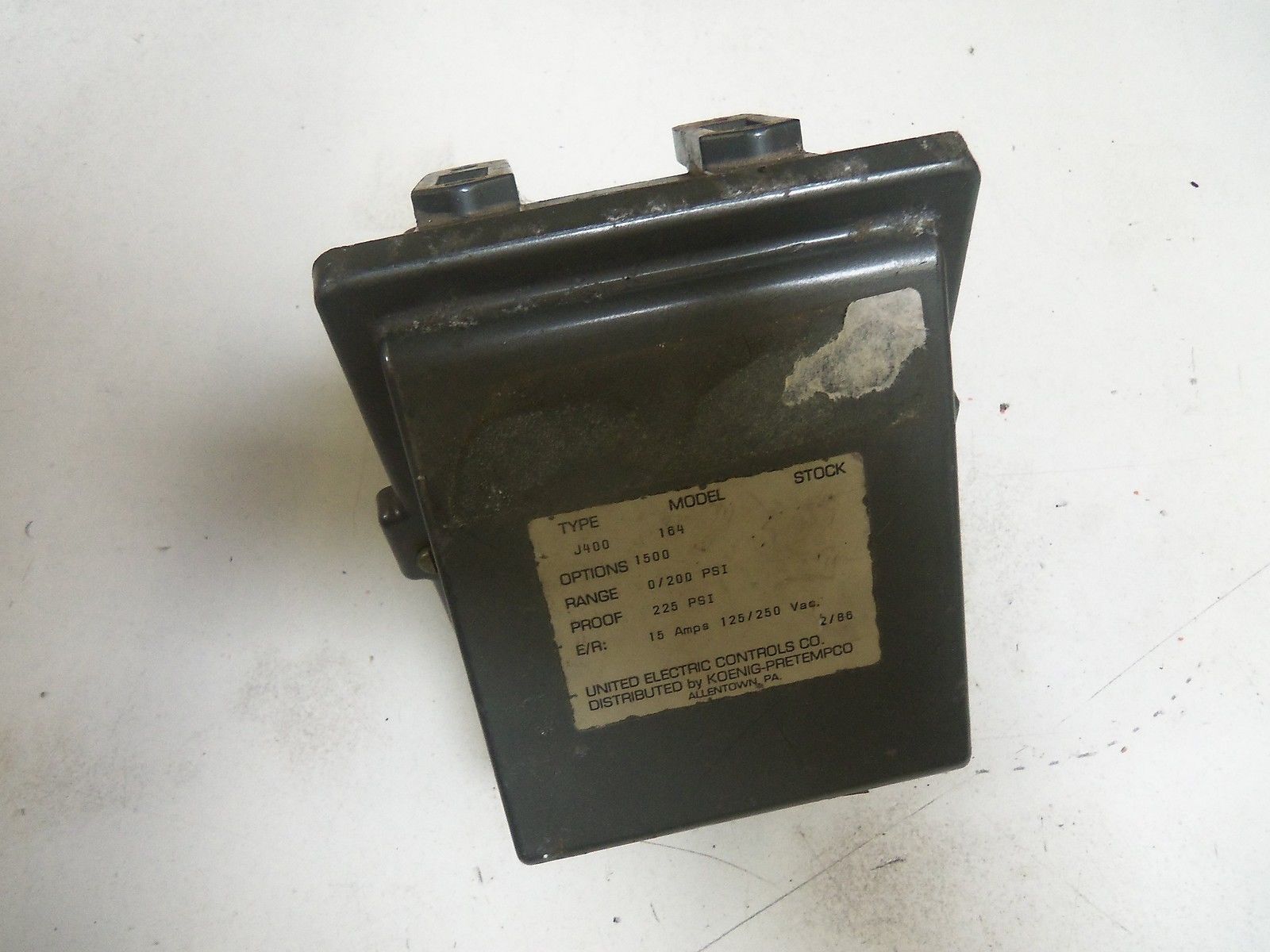 UNITED ELECTRIC J400-164 *USED*
