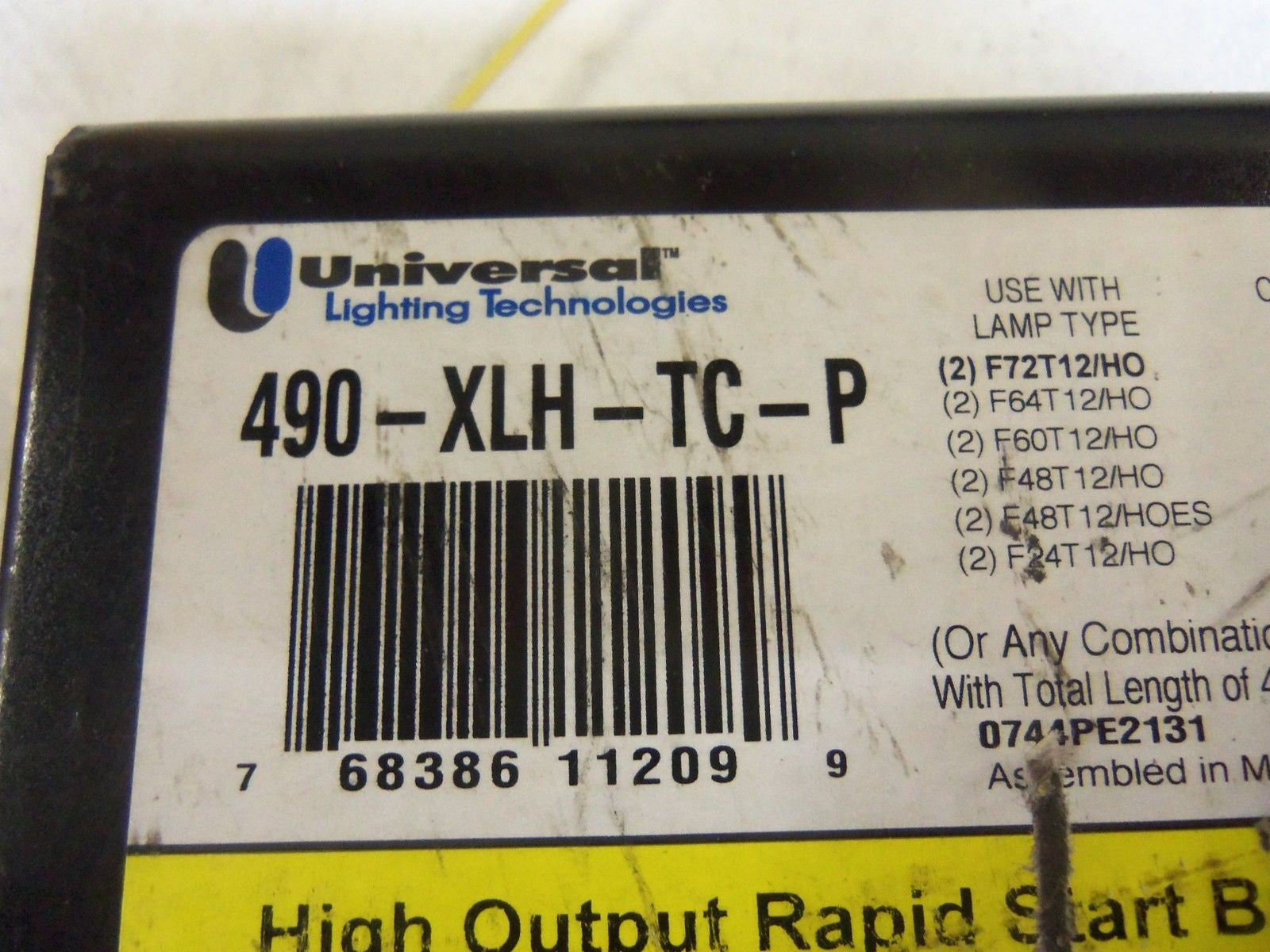 UNIVERSAL 490-XLH-TC-P BALLAST *USED*