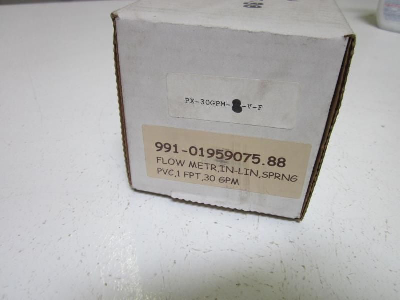 UNIVERSAL FLOW MONITORS INC. PX-30GPM-8-V-F  INLINE FLOW METER *NEW IN BOX*