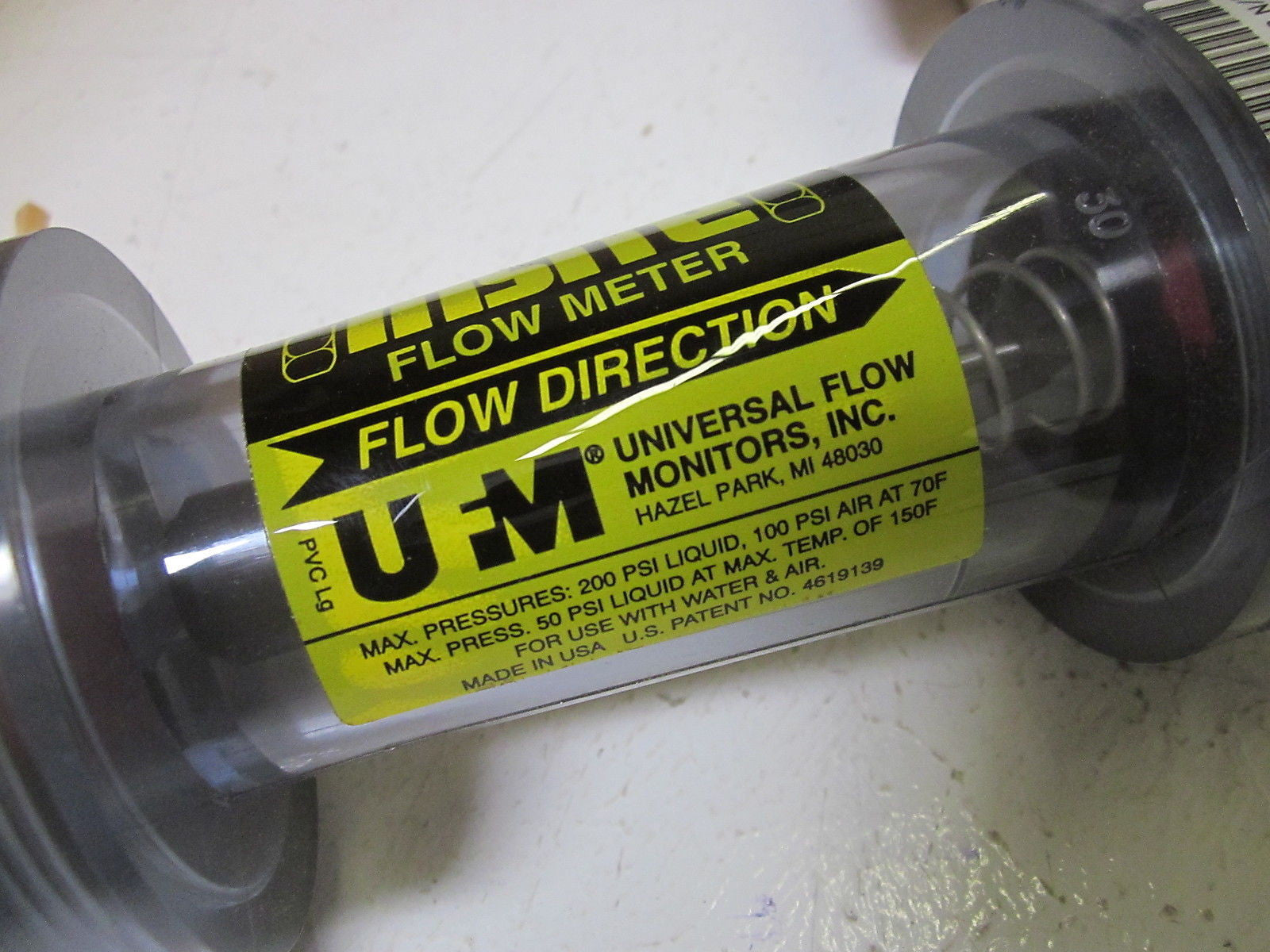 UNIVERSAL FLOW MONITORS INC. PX-30GPM-8-V-F  INLINE FLOW METER *NEW IN BOX*
