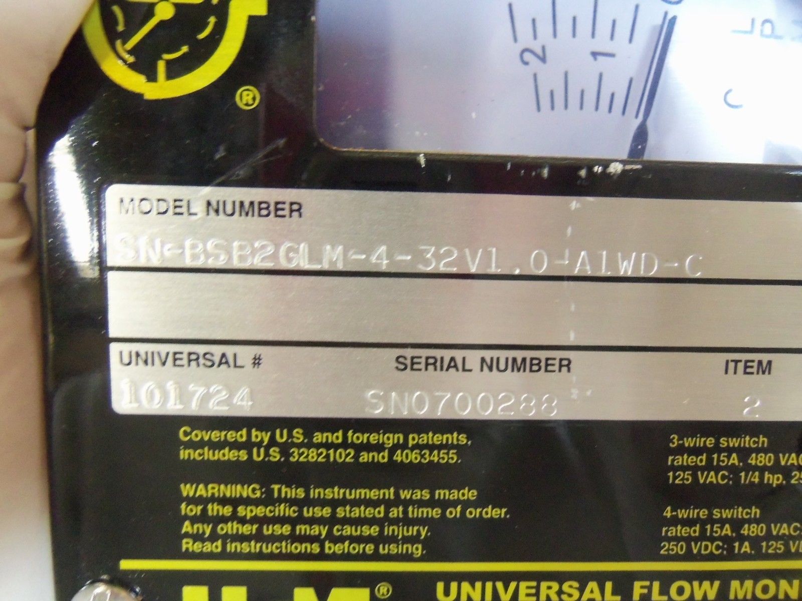 UNIVERSAL FLOW MONITORS, INC. SN-BSB2GLM-4-32V1.0-A1WD-C *NEW NO BOX *