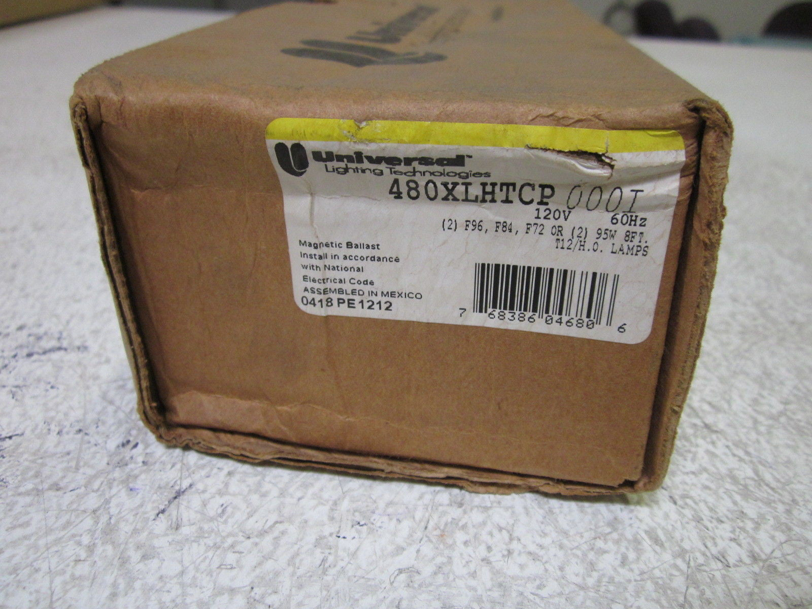 UNIVERSAL LIGHTING TECHNOLOGIES 480XLHTCP000I MAGNETIC BALLAST120V*NEW IN BOX*