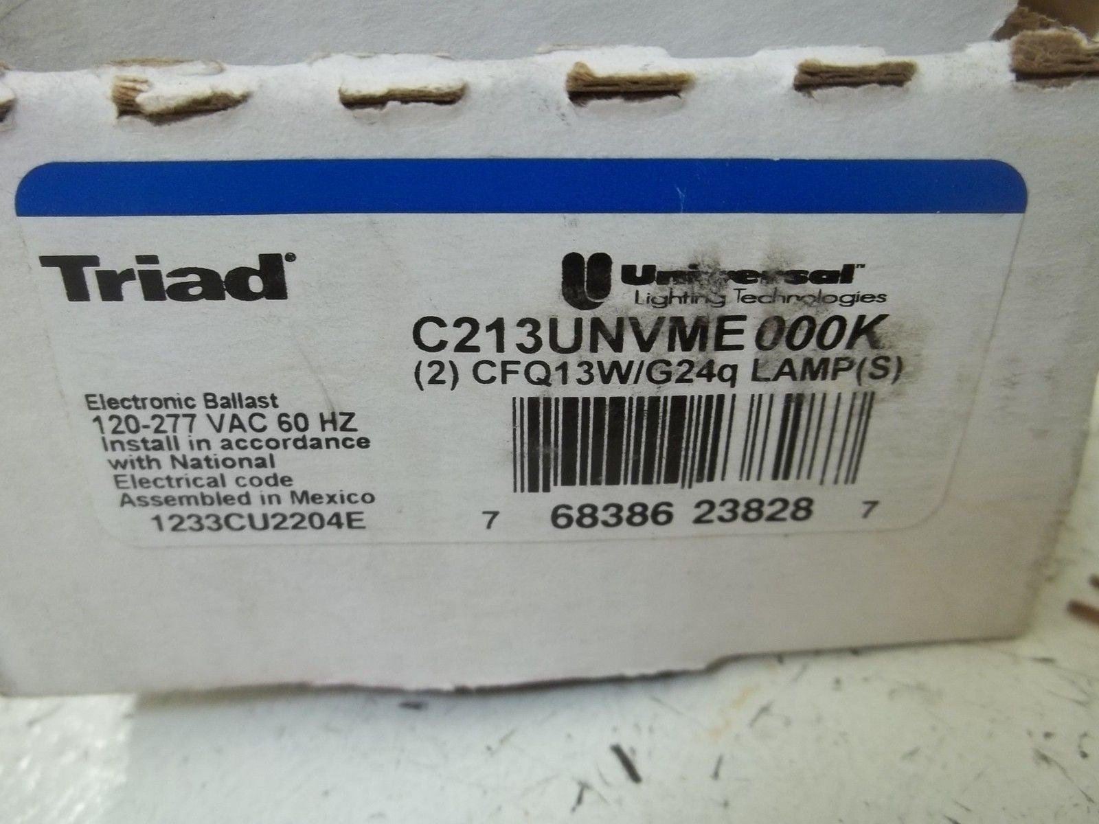 UNIVERSAL LIGHTING TECHNOLOGIES C213UNVME ELECTRONIC BALLAST *NEW IN BOX*