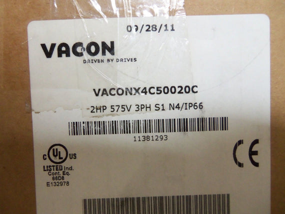 VACON VACONX4C50020C AC DRIVE *NEW IN BOX*