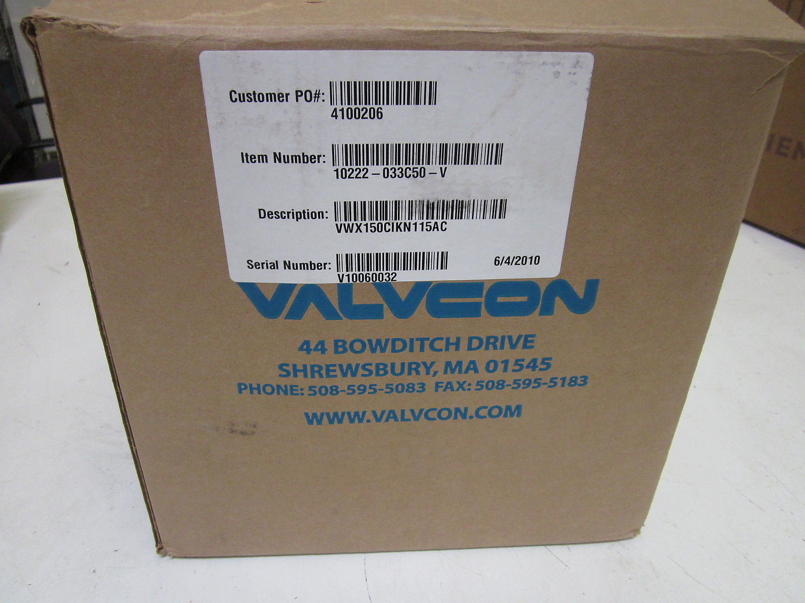 VALCON VWX150CIKN115AC *NEW IN BOX*