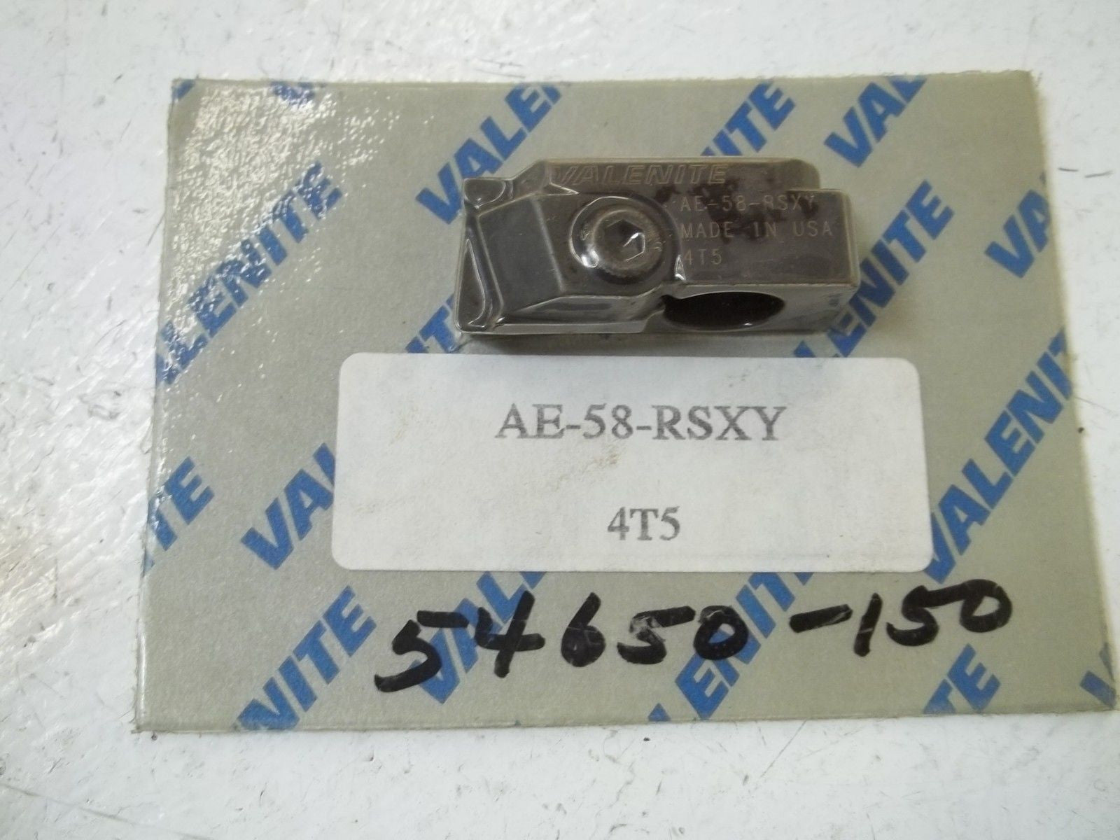 VALENITE AE-58-RSXY-4T5 *NEW NO BOX*