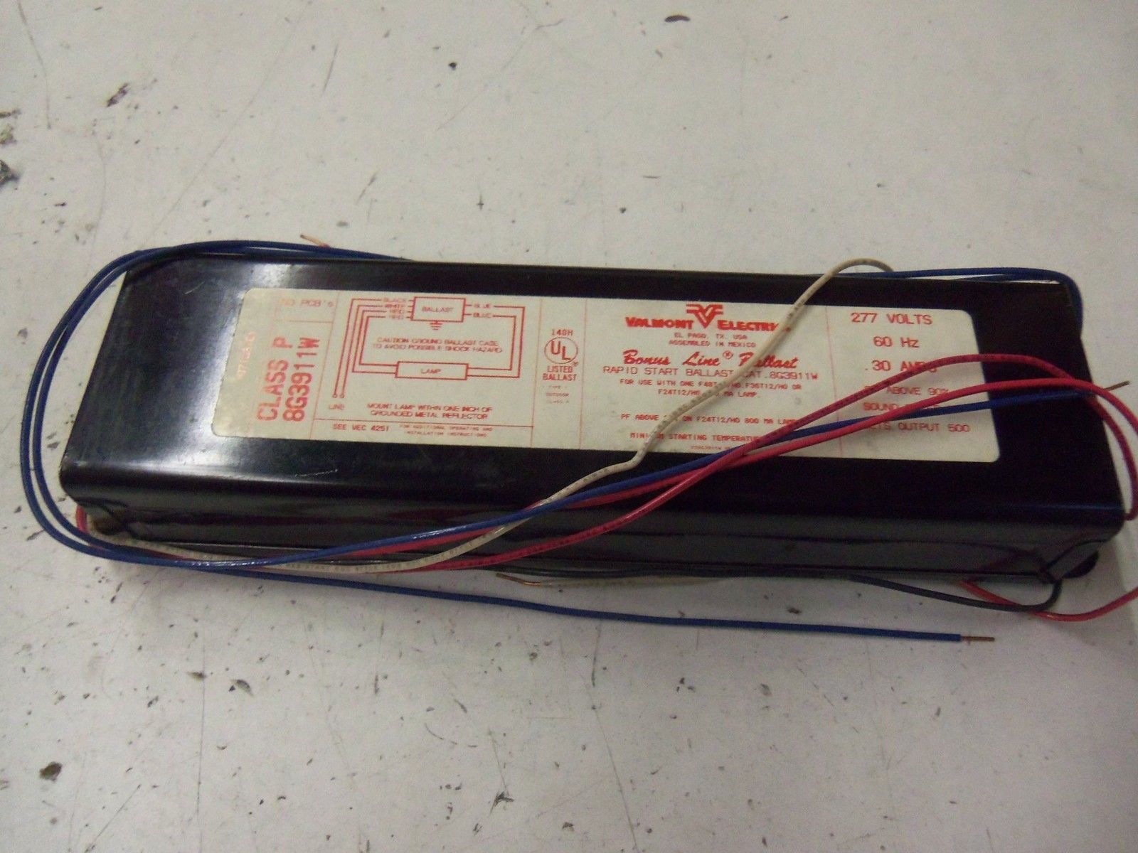 VALMONT ELECTRIC 8G3911W *USED*