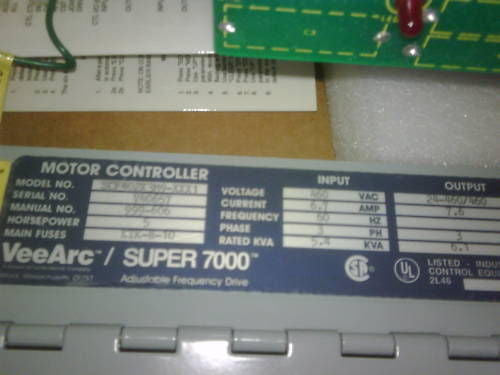 VEE-ARC SUPER 7000 SCF402X3M9XXX1 MOTOR CONTROLLER *NEW IN BOX*