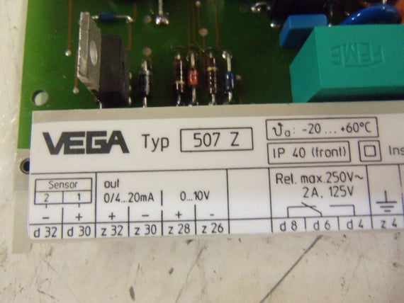 VEGAMET 507-Z BOARD *USED*