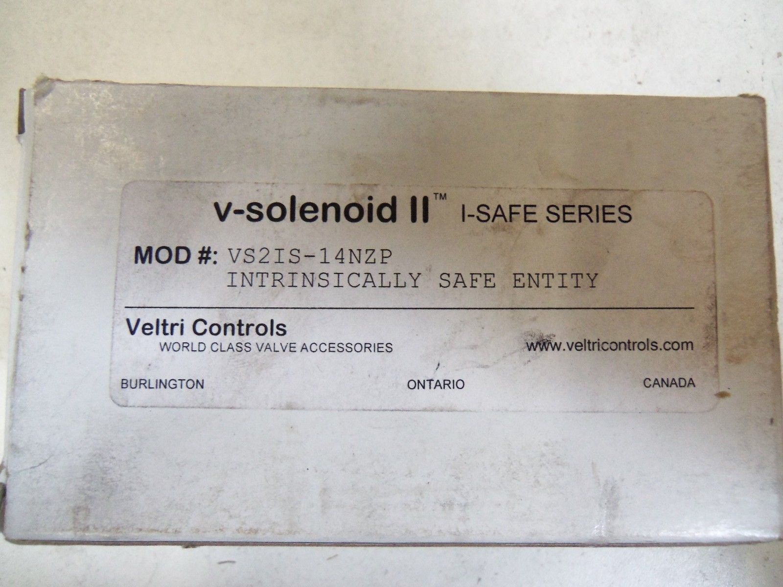 VELTRI CONTROLS V-SOLENOID II VS2IS-14NZP *NEW IN BOX*
