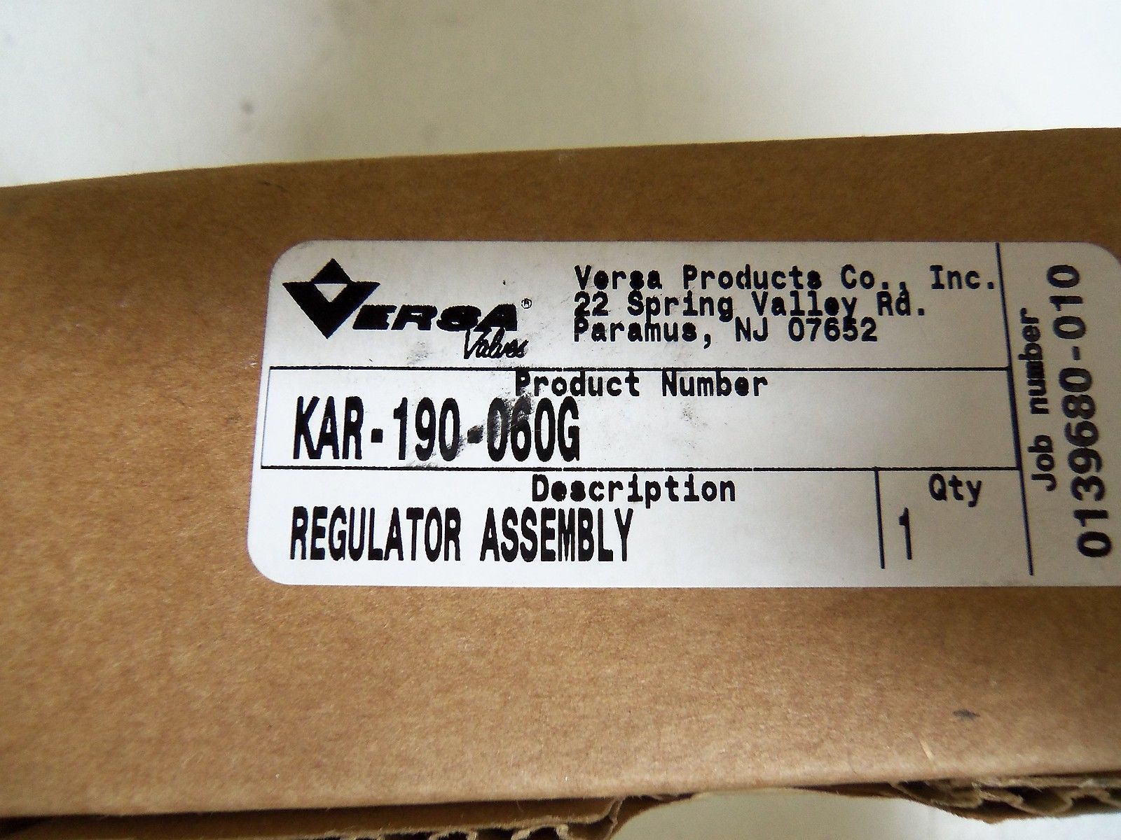 VERSA KAR-190-060G *NEW IN BOX*