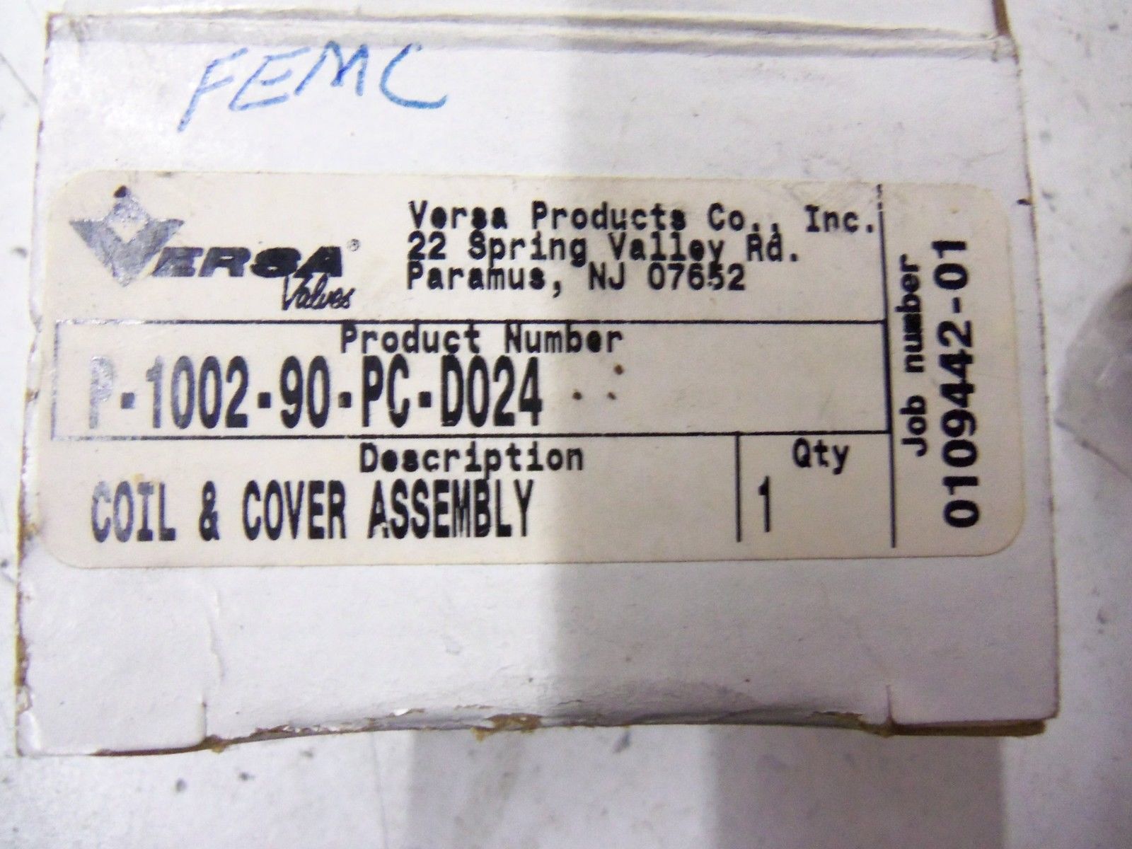 VERSA P-1002-90-PC-D024 *NEW IN BOX*