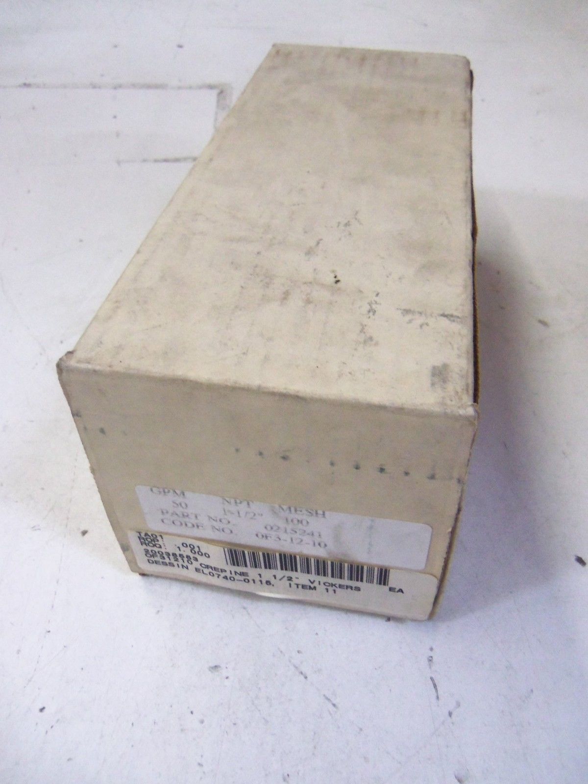 VICKERS 0F3-12-10 *NEW IN BOX*