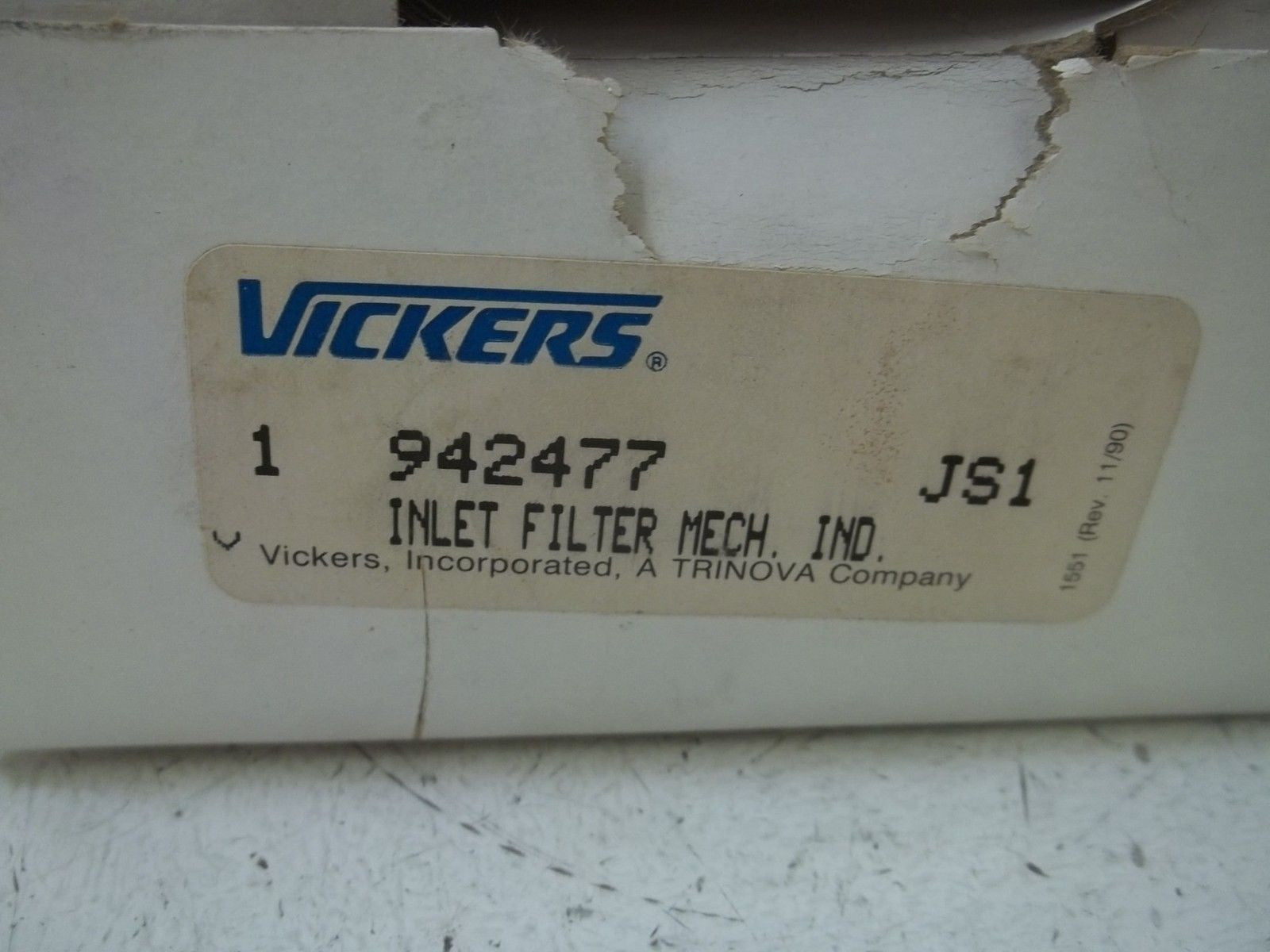 VICKERS 942477 INLET FILER MECH. IND *NEW IN BOX*
