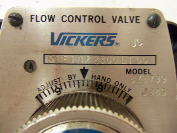 VICKERS F3FG022300LT50 FLOW CONTROL VALVE *NEW NO BOX*