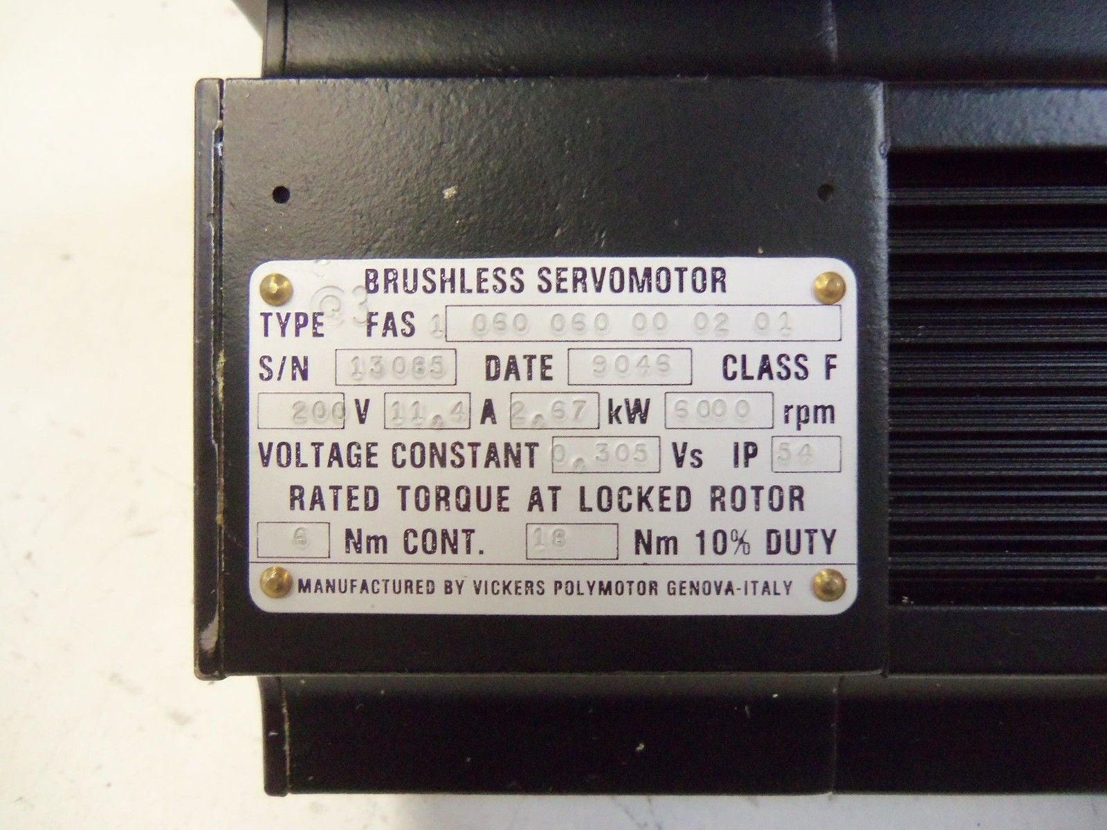 VICKERS FAS 1 060 060 00 02 01 *NEW NO BOX*