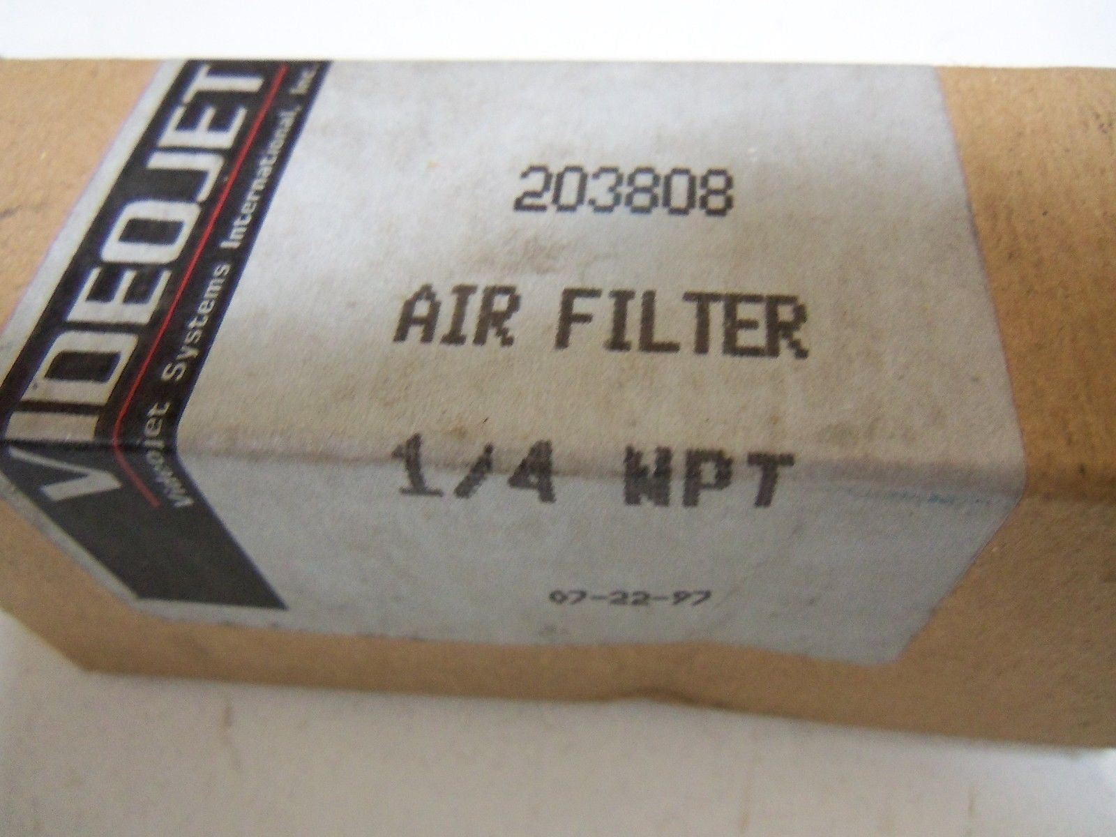 VIDEOJET 203808 AIR FILTER *NEW IN BOX*