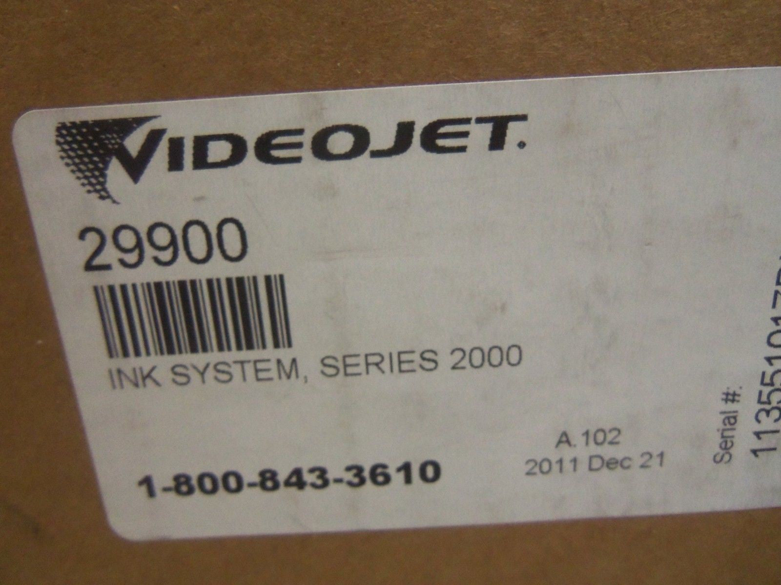 VIDEOJET 29900 INK SYSTEM *NEW IN BOX*
