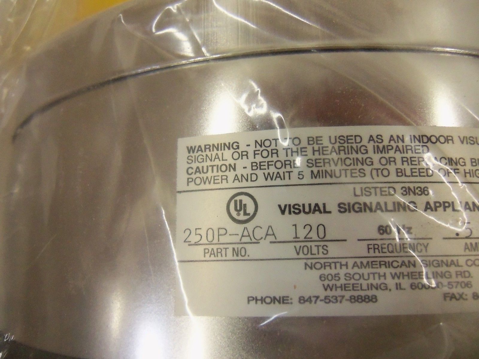 VISUAL SIGNALING 250P-ACA *NEW NO BOX*