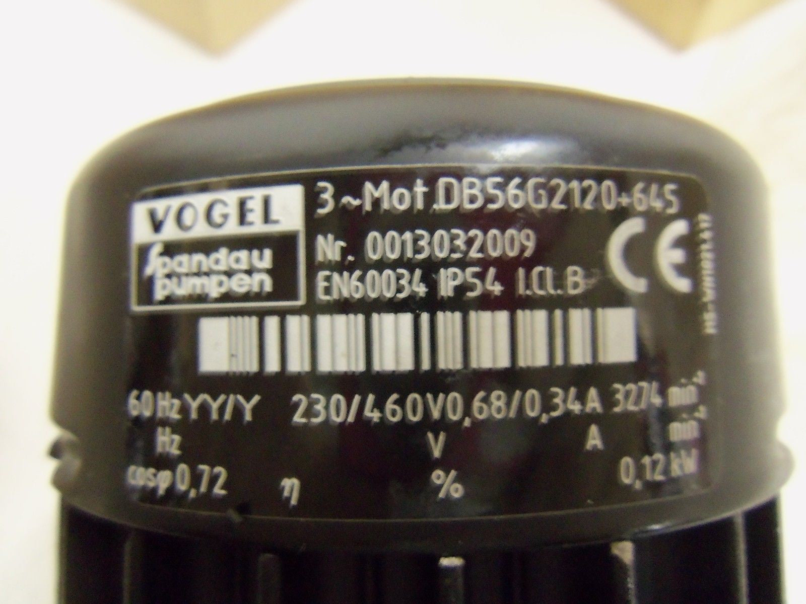 VOGEL DB56G2120+645 *USED*