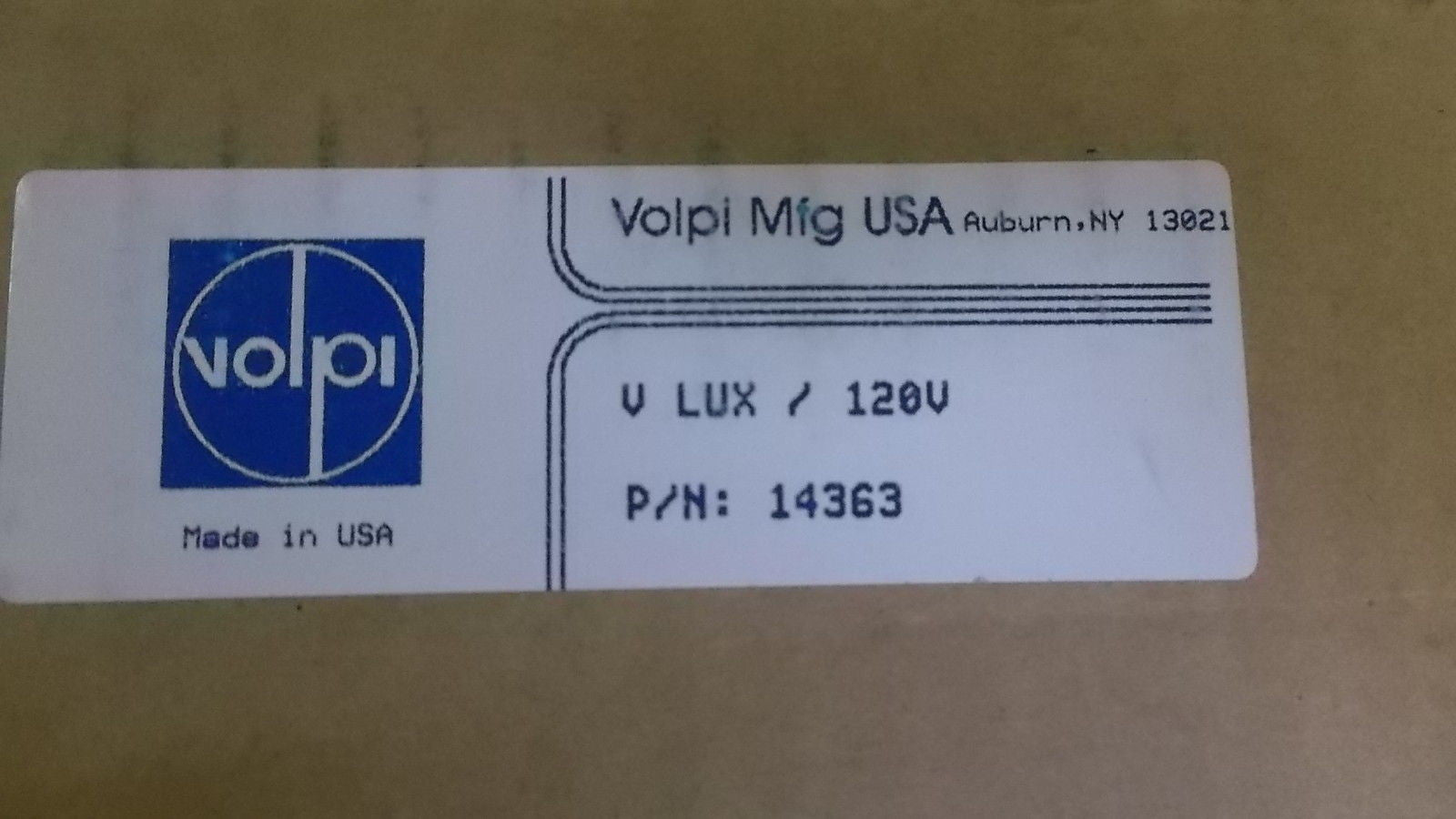 VOLPI 14363 LIGHT SOURCE ILLUMINATOR *NEW IN BOX*