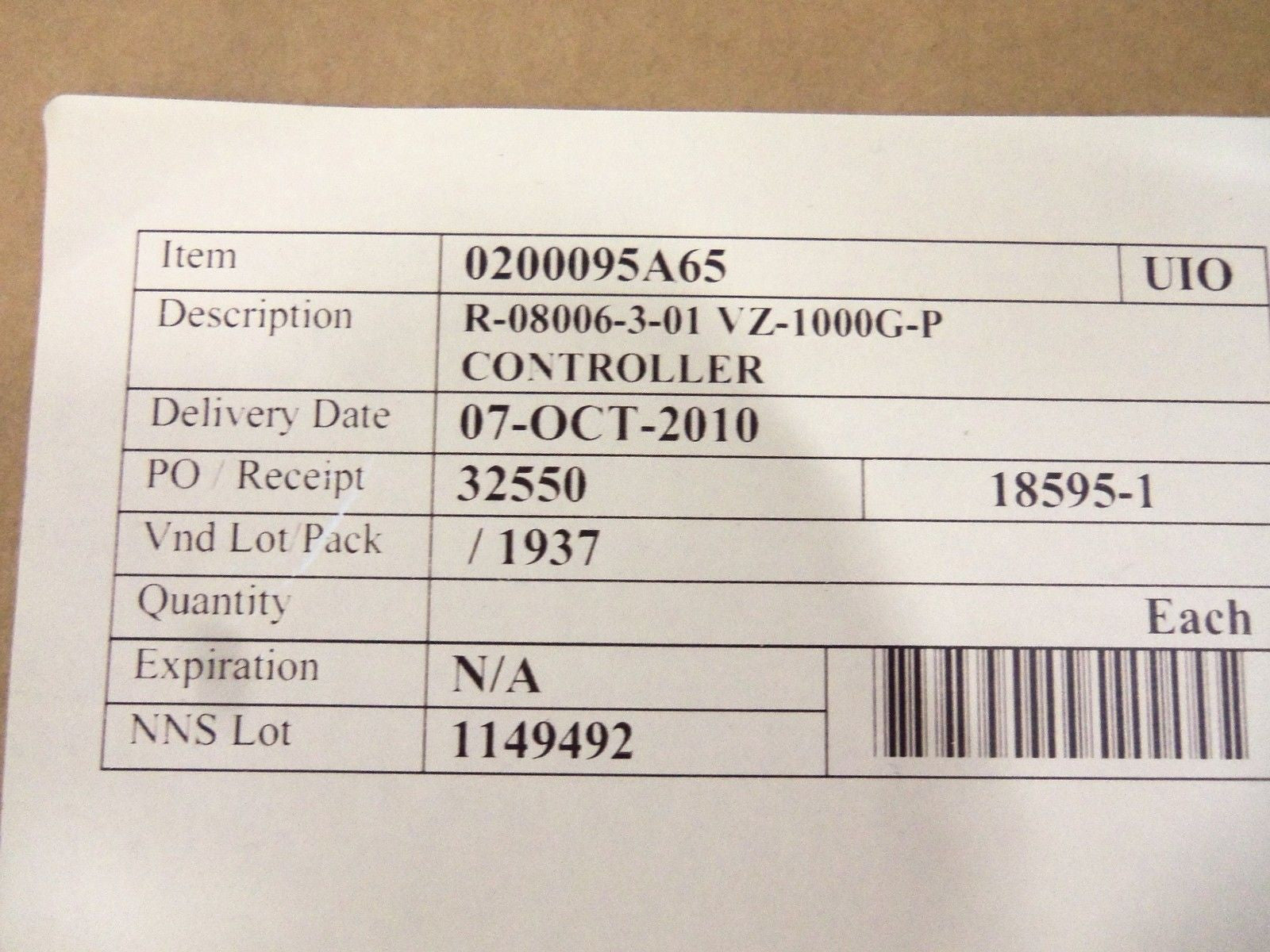 VTEX R08006-3-01 VZ-1000G-P *NEW IN BOX*