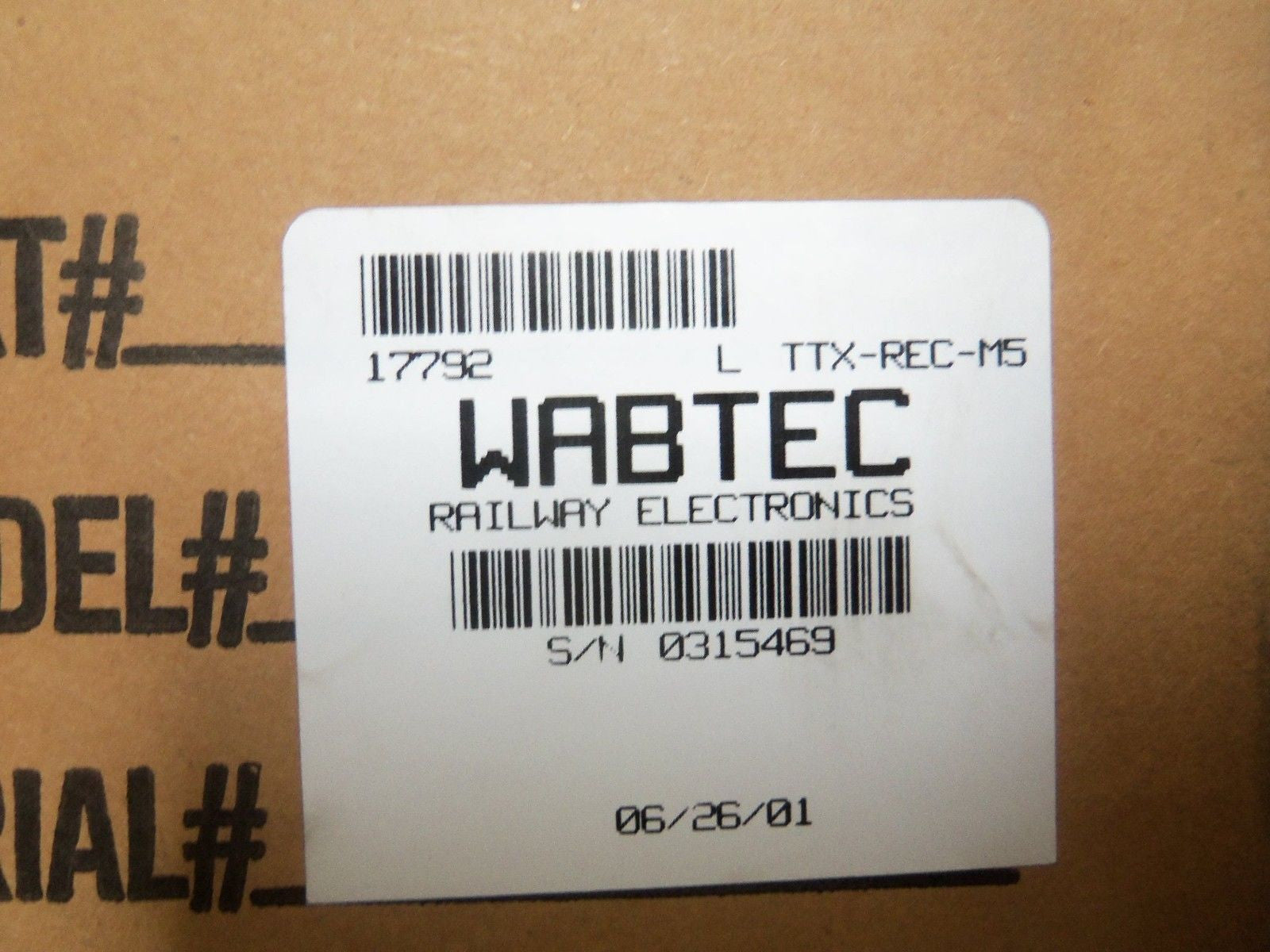 WABTEC 17792 TRAIN DATA RECORDER *NEW IN BOX*