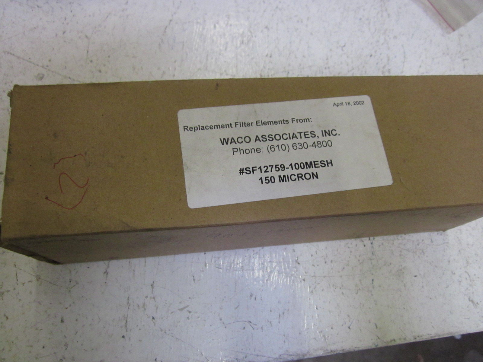 WACO ASSOCIATES SF12759-100MESH 150 MICRON *NEW IN BOX*