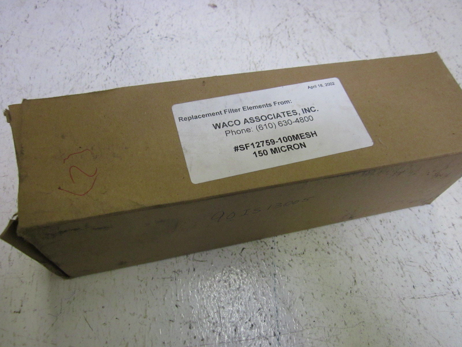 WACO ASSOCIATES SF12759-100MESH 150 MICRON *NEW IN BOX*
