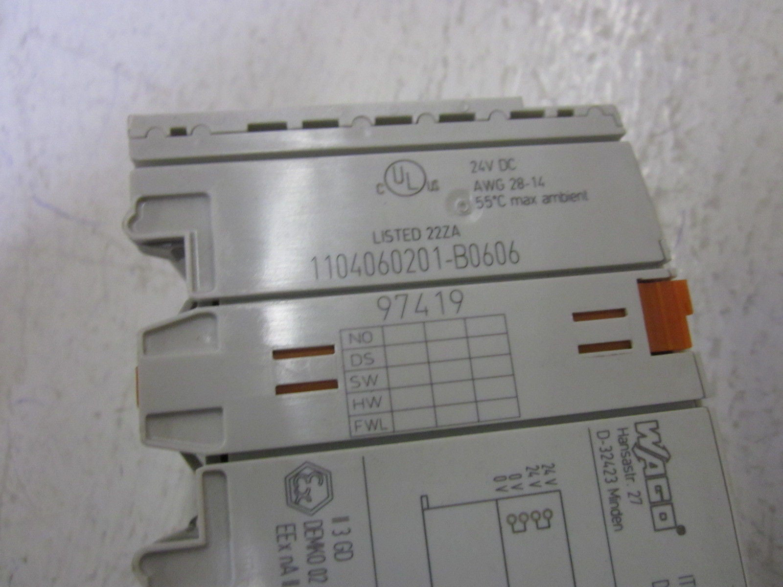 WAGO 750-346 DEVICE NET ECO FIELDBUS COUPLER *USED*