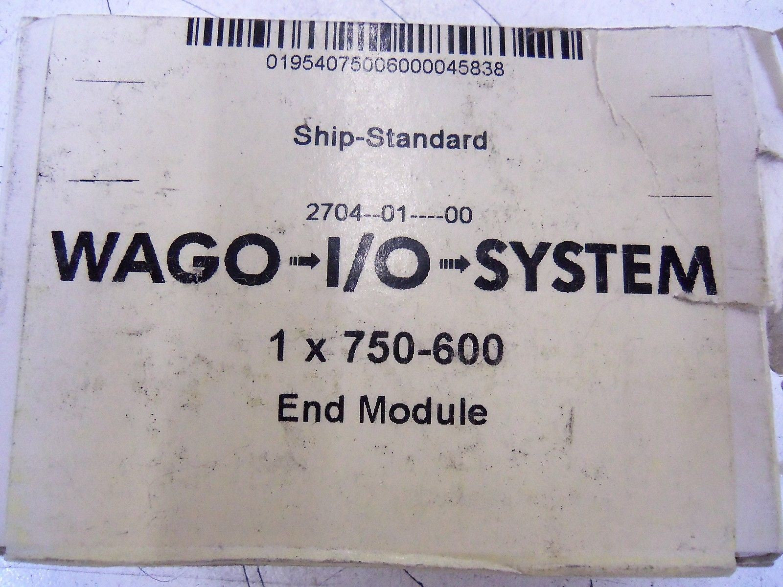 WAGO 750-600 BUS END MODULE *NEW IN BOX*