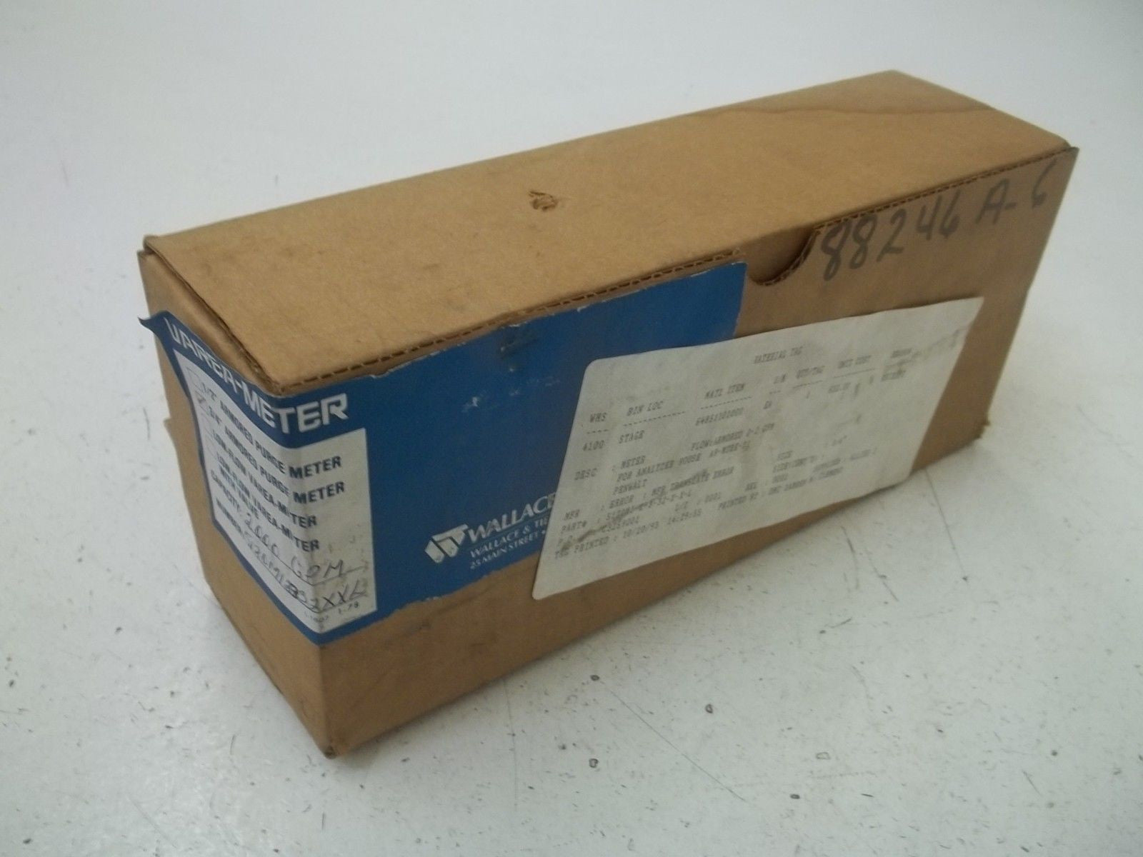 WALLACE & TIERNAN 5120M12332XXL ARMORED PURGE METER 3/4" *USED*