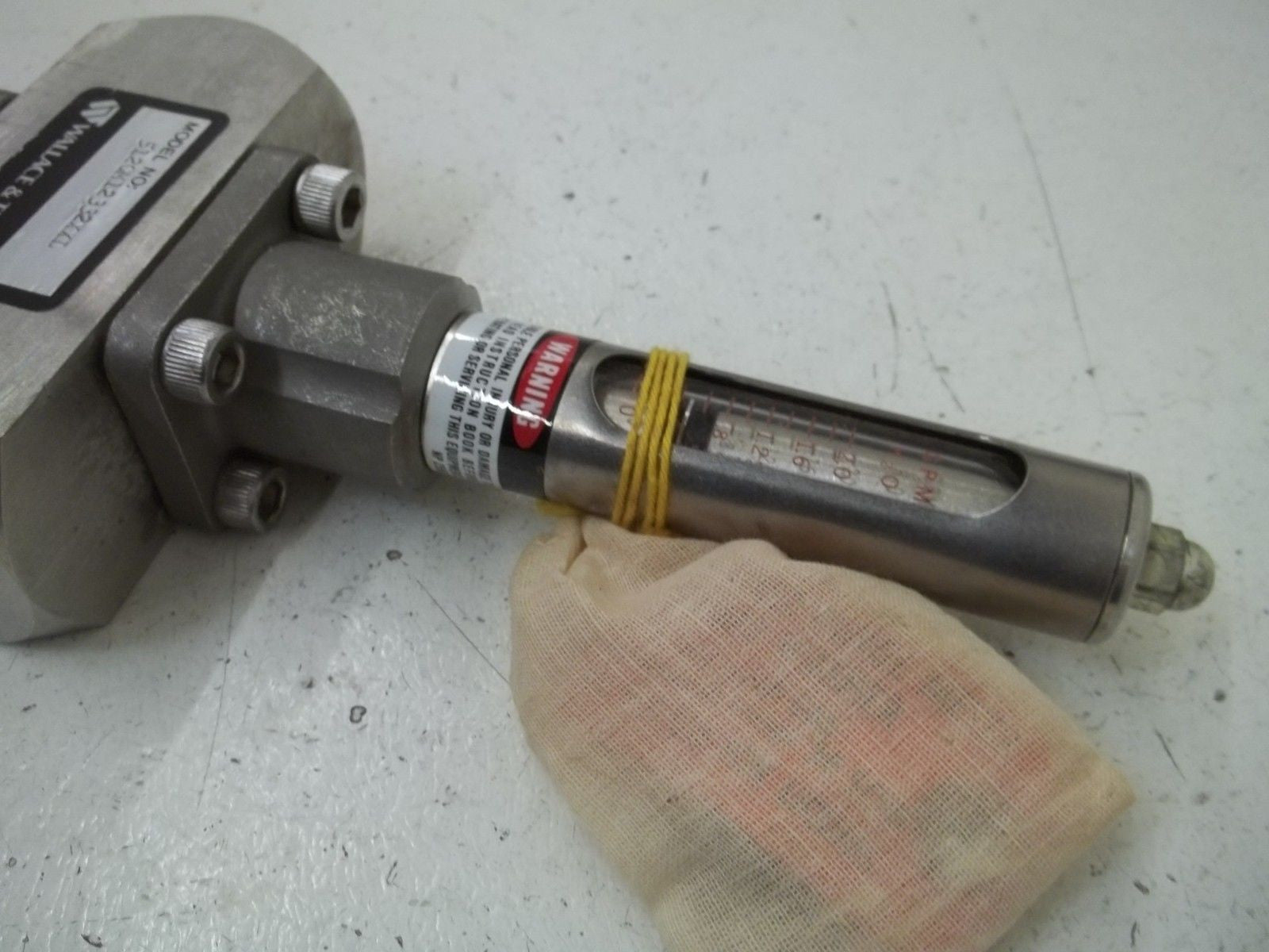 WALLACE & TIERNAN 5120M12332XXL ARMORED PURGE METER 3/4" *USED*