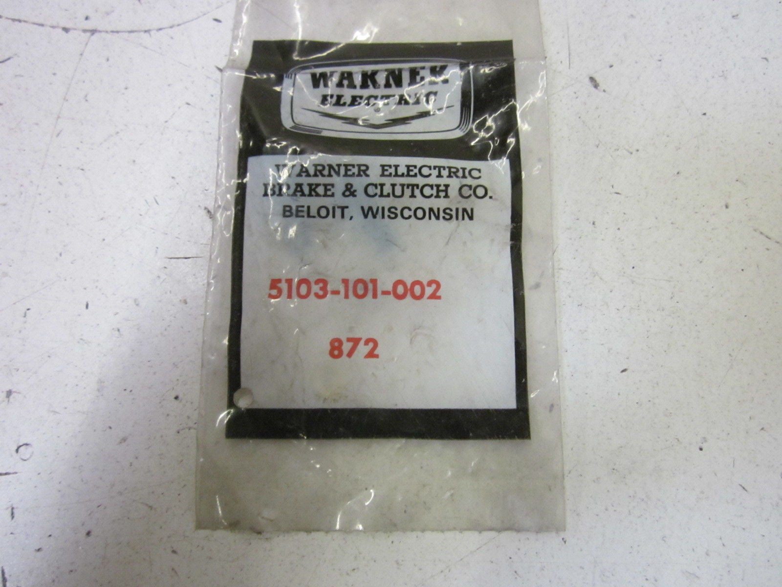 WARNER ELECTRIC 5103-101-002 *NEW IN A FACTORY BAG*
