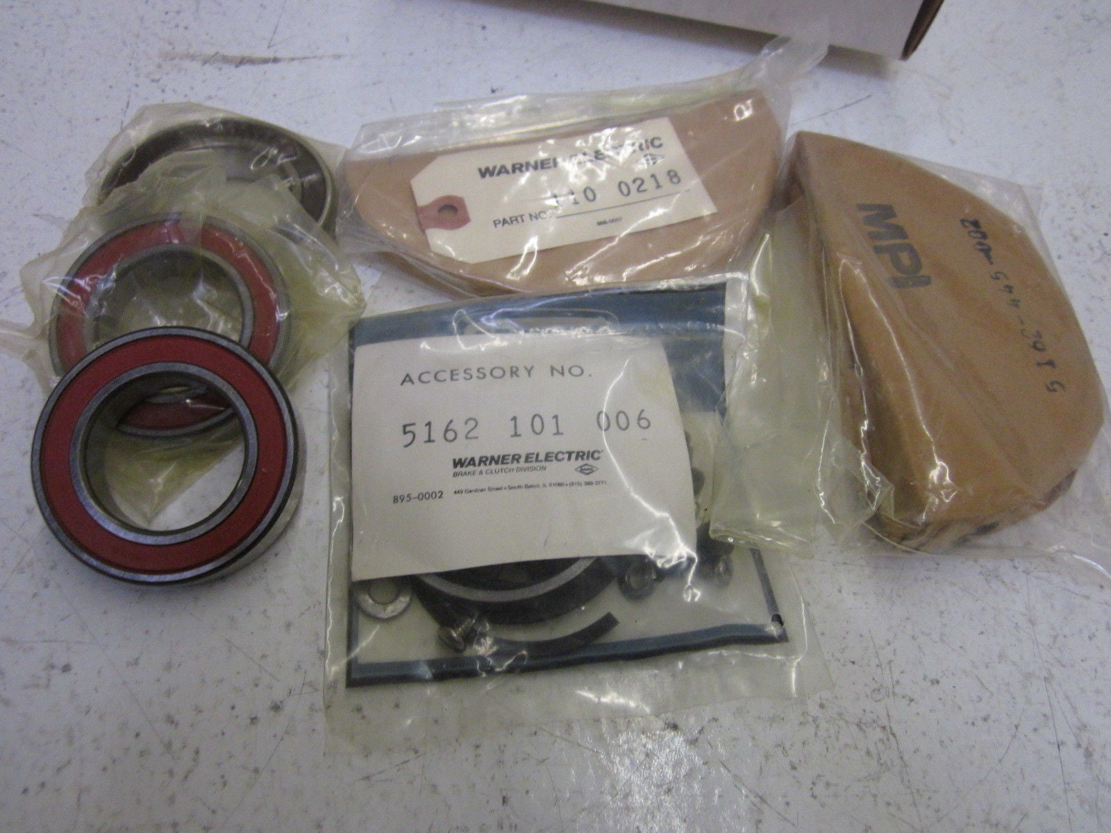 WARNER ELECTRIC 5162-101-006 ELECTRIC CLUTCH REPAIR KIT *NEW IN BOX*