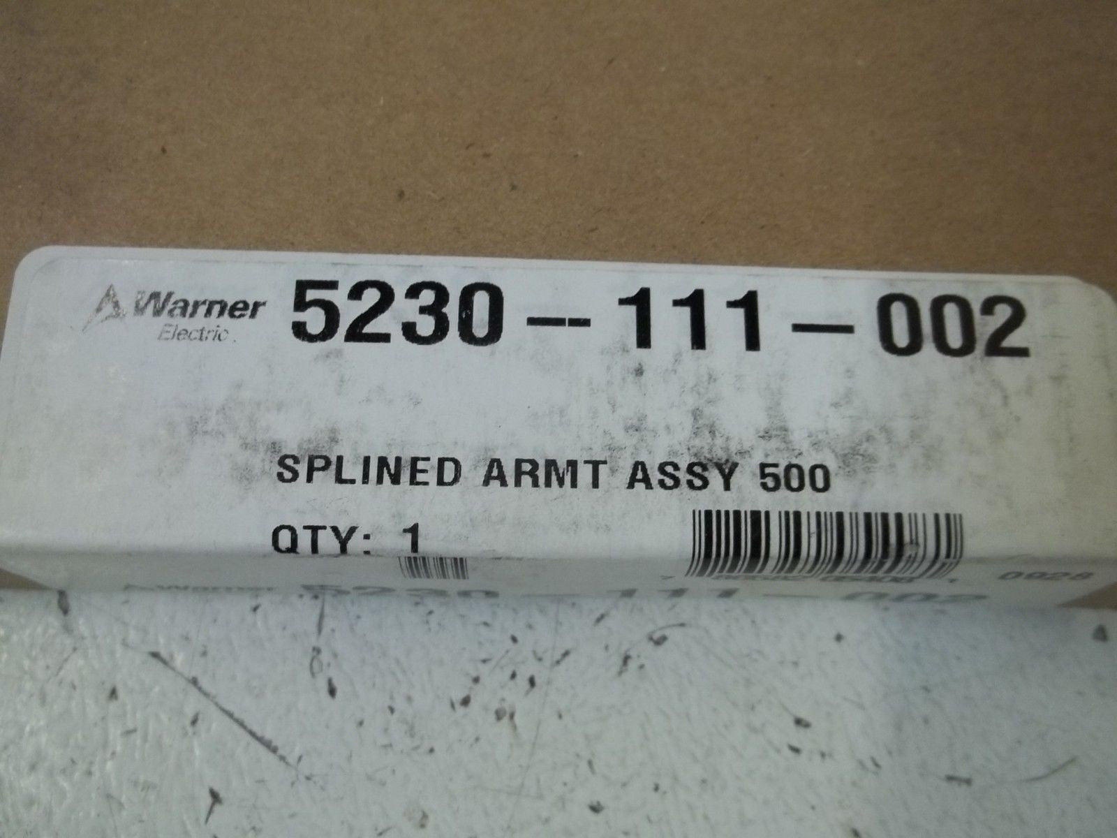 WARNER ELECTRIC 5230-111-002 SPLINED ARMT ASSY 500 *FACTORY SEALED*