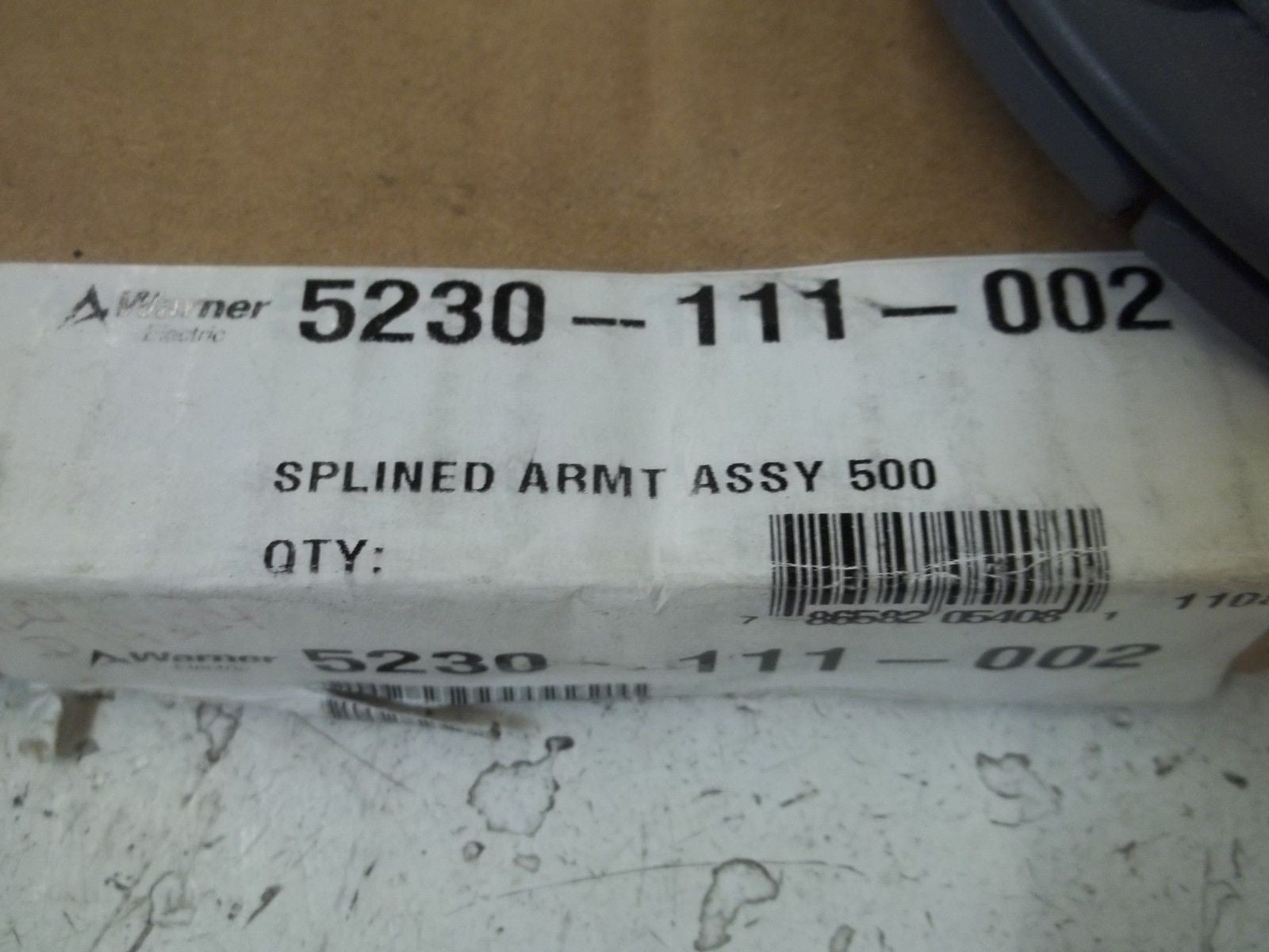 WARNER ELECTRIC 5230-111-002 SPLINED ARMT ASSY 500 *NEW IN BOX*
